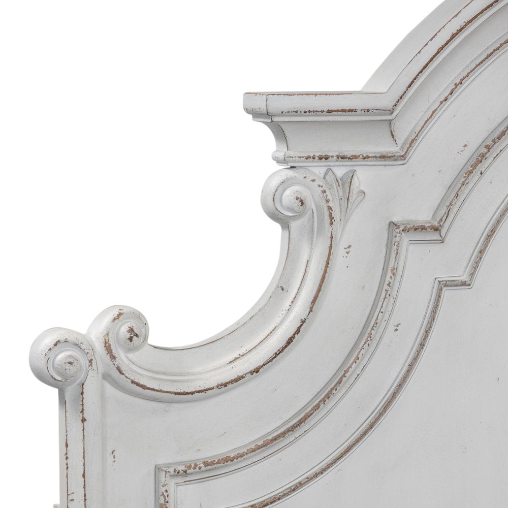 King Panel Headboard European Traditional White. Picture 6