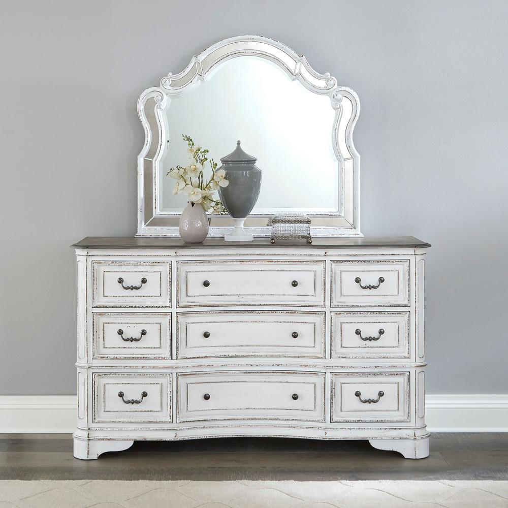 Magnolia Manor Dresser & Mirror. Picture 1