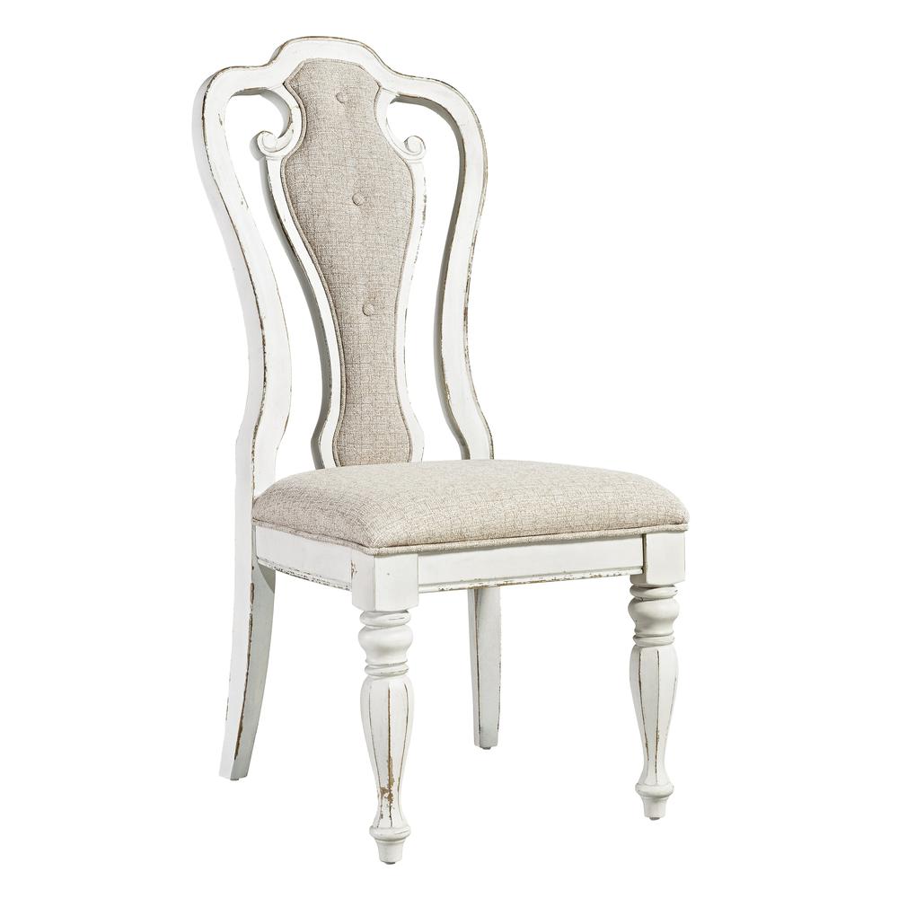 Magnolia Manor Splat Back Up Side Chair, W20 x D25 x H45, White. Picture 1