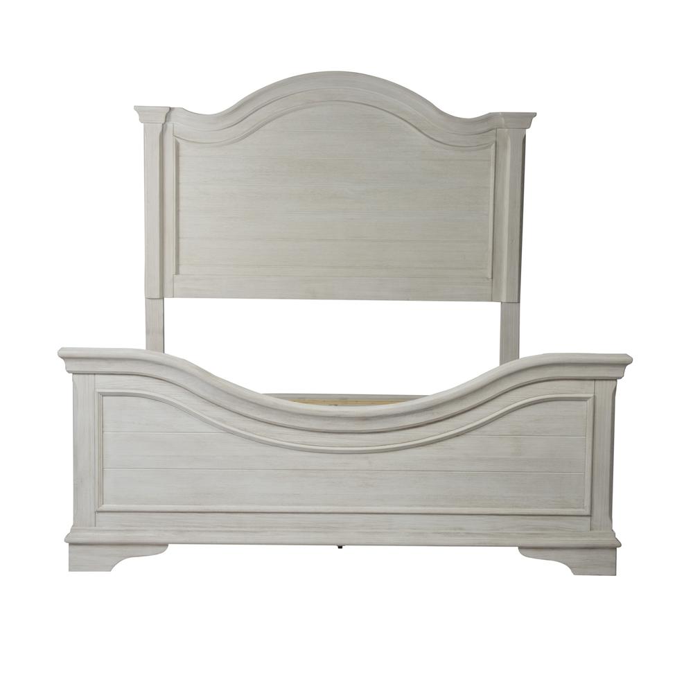 King Panel Headboard Transitional White. Picture 4