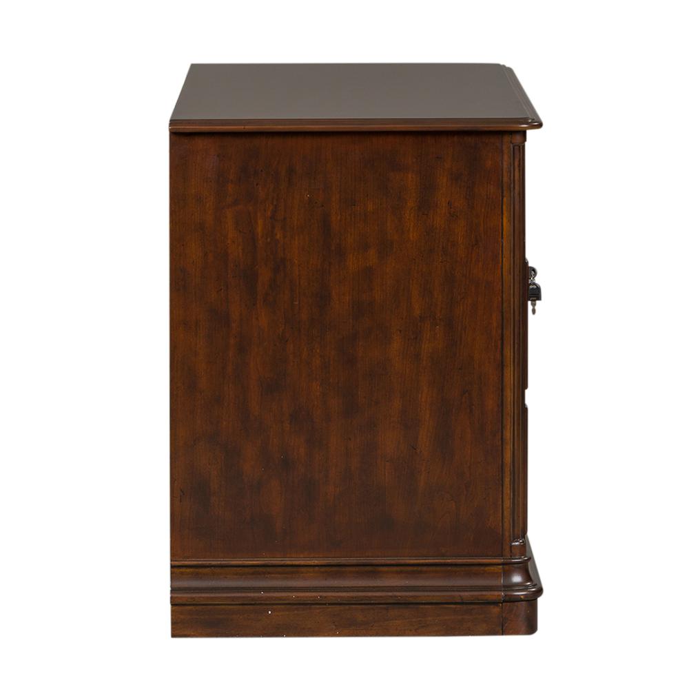 Brayton Manor Jr Executive Media Lateral File, W46 x D22 x H31, Dark Brown. Picture 6