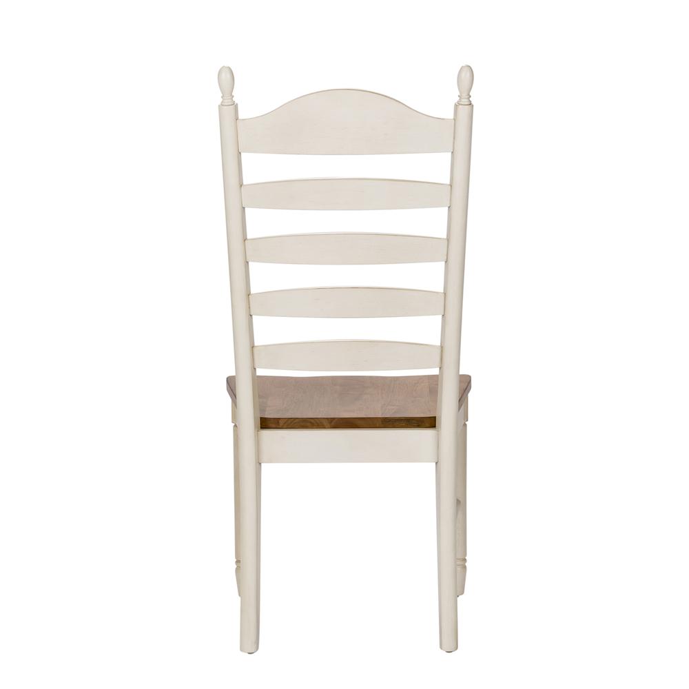 Ladder Back Side Chair (RTA)-Set of 2. Picture 3