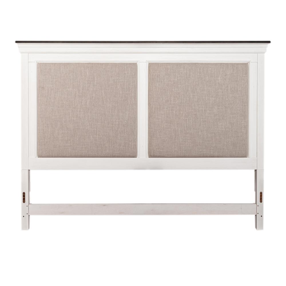 Queen Uph Panel Headboard Cottage White. Picture 4