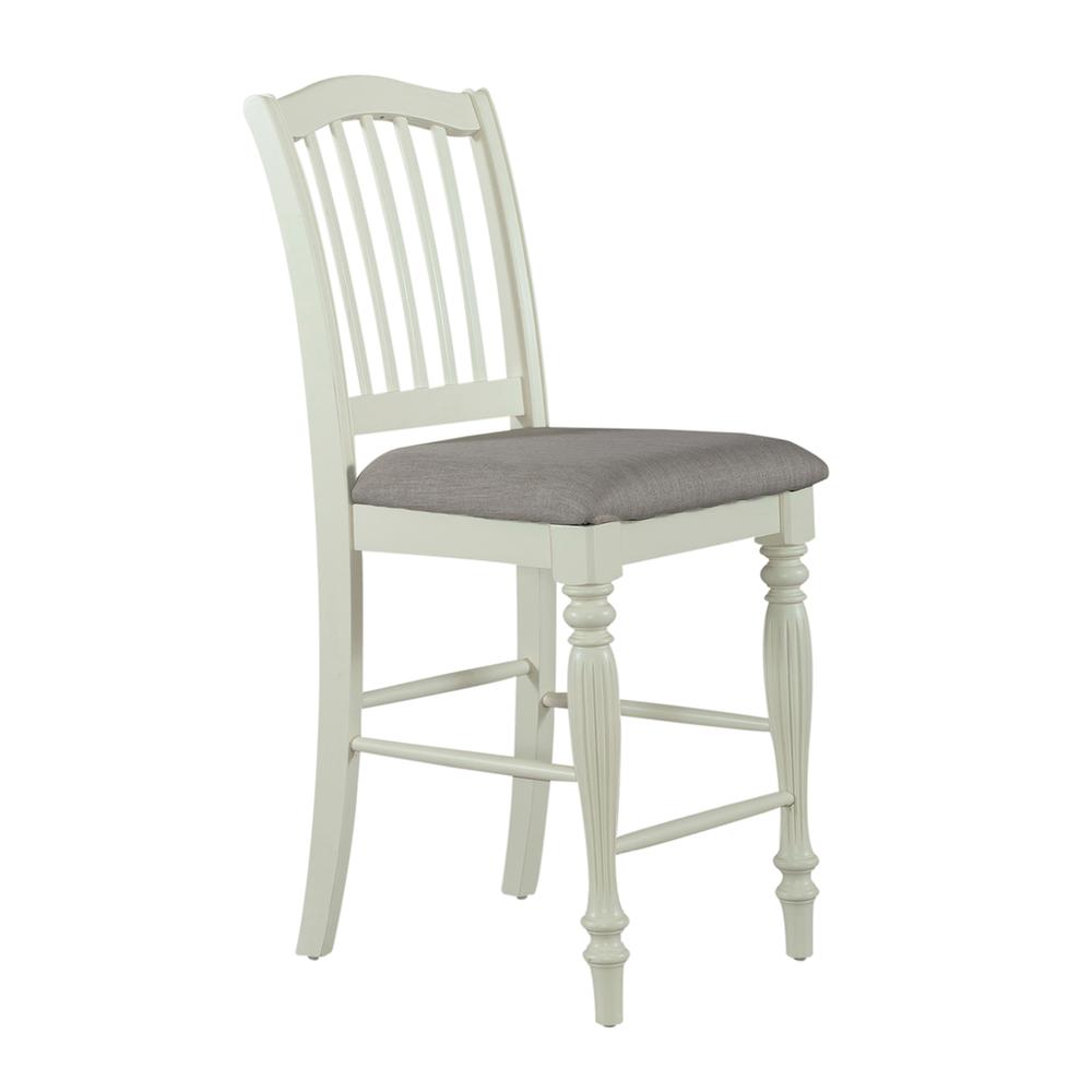 Slat Back Counter Chair (RTA)-Set of 2. Picture 7