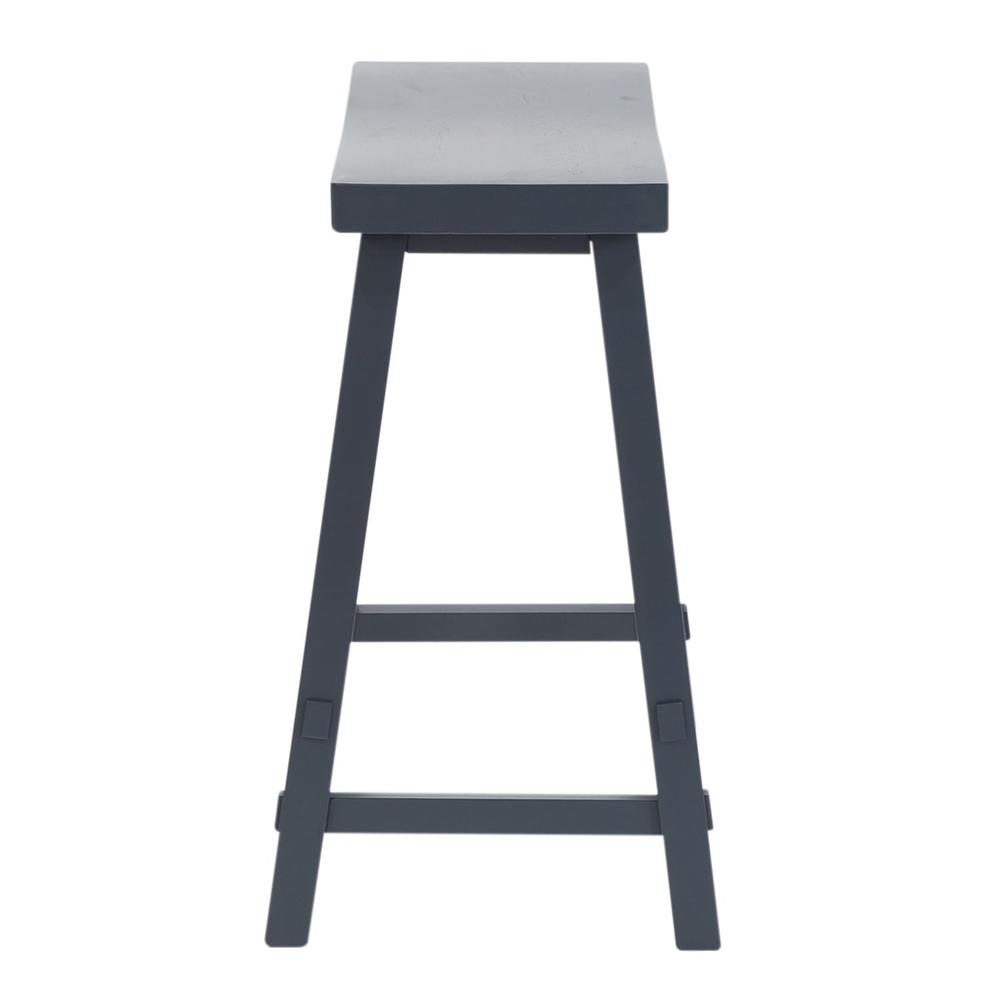 24 Inch Sawhorse Counter Stool- Navy. Picture 3