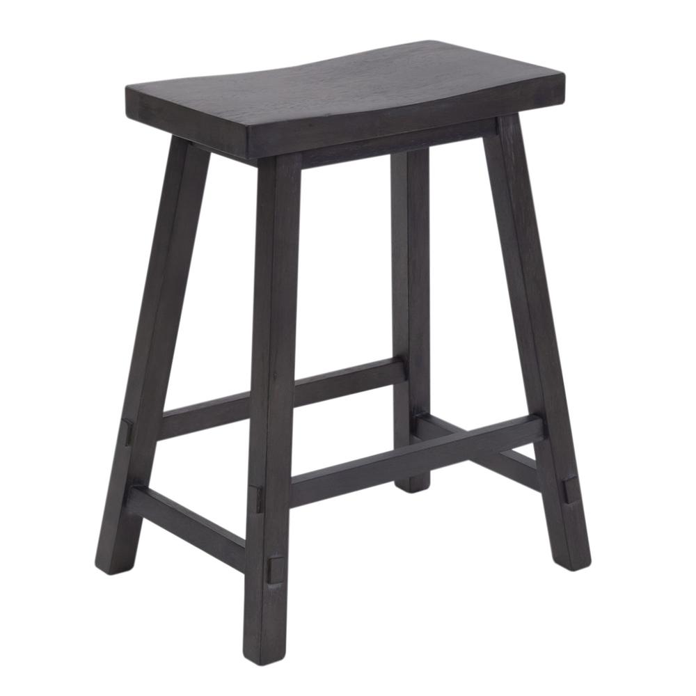 Creations II 24 Inch Sawhorse Counter Stool- Slate. Picture 1