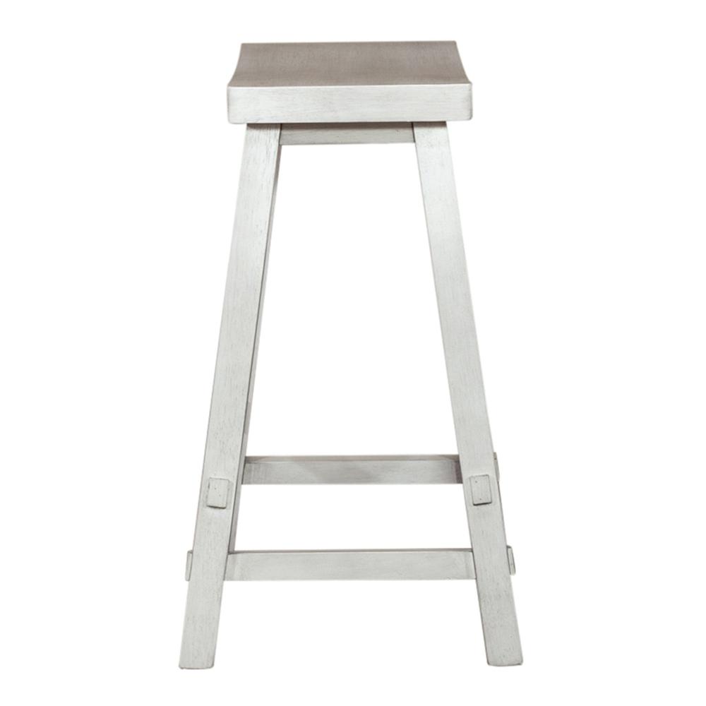 24 Inch Sawhorse Counter Stool - White. Picture 3