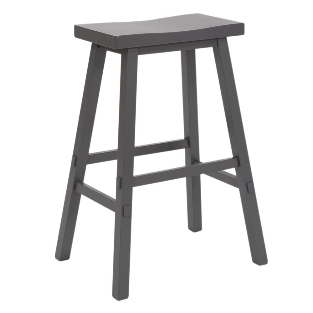 30 Inch Sawhorse Stool- Gray. Picture 1