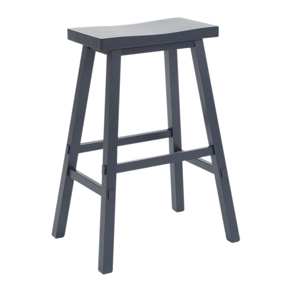 30 Inch Sawhorse Stool- Navy. Picture 1
