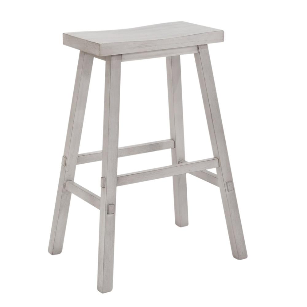 30 Inch Sawhorse Stool- White. Picture 1