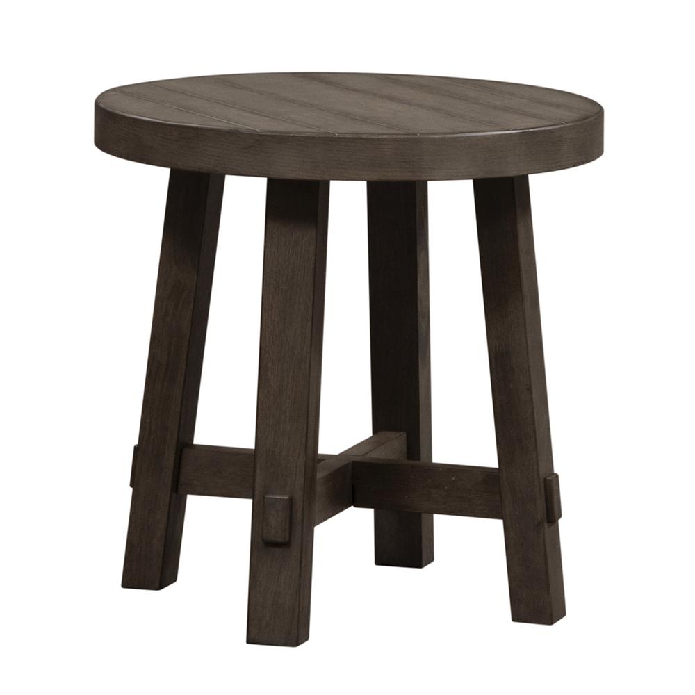 Splay Leg Round End Table. Picture 1