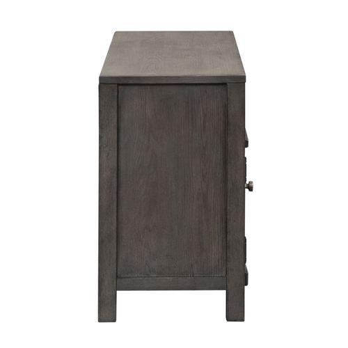 Modern Farmhouse Entertainment Console, 56", Dusty Charcoal. Picture 3