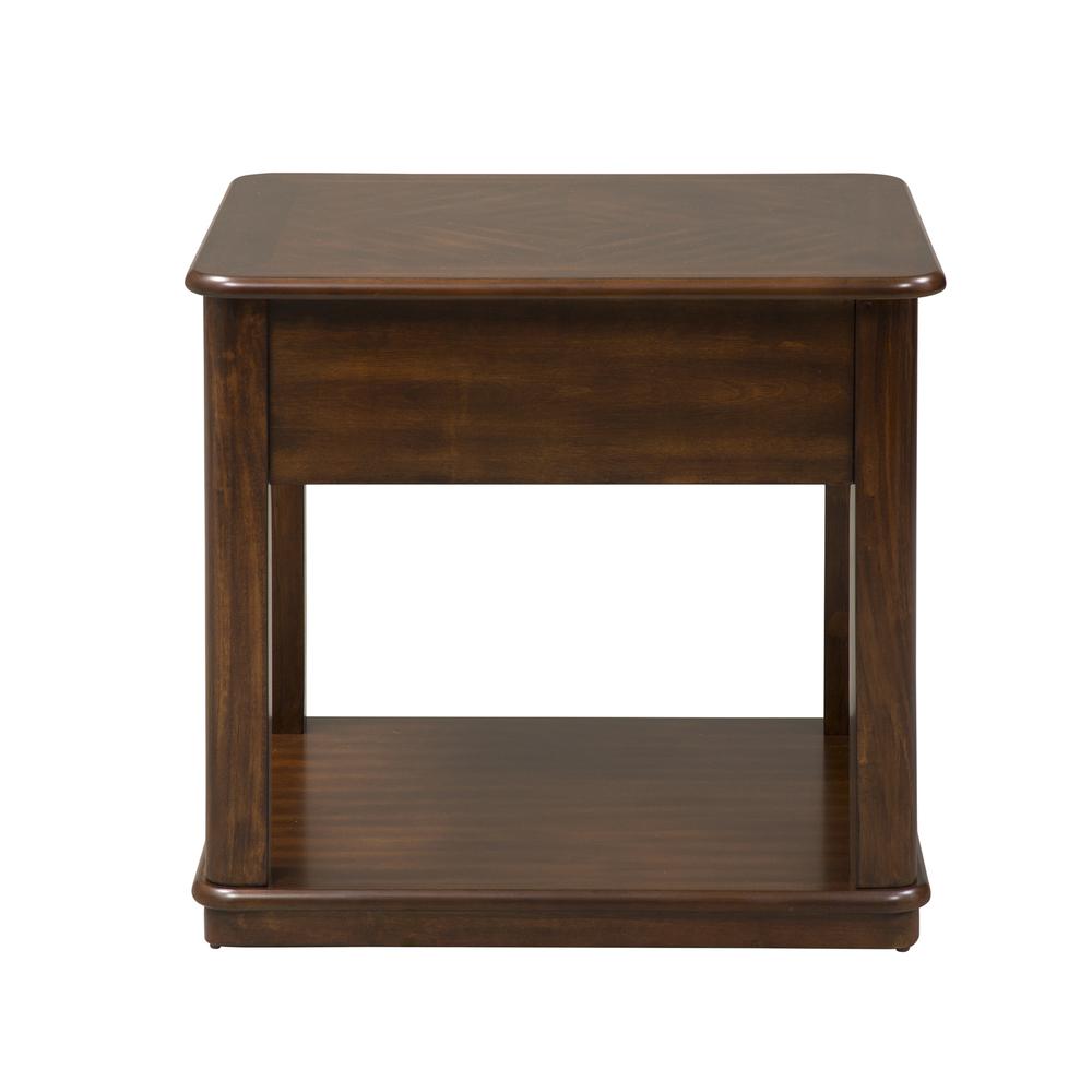 Wallace Occasional End Table, W22 x D26 x H24, Dark Brown. Picture 6
