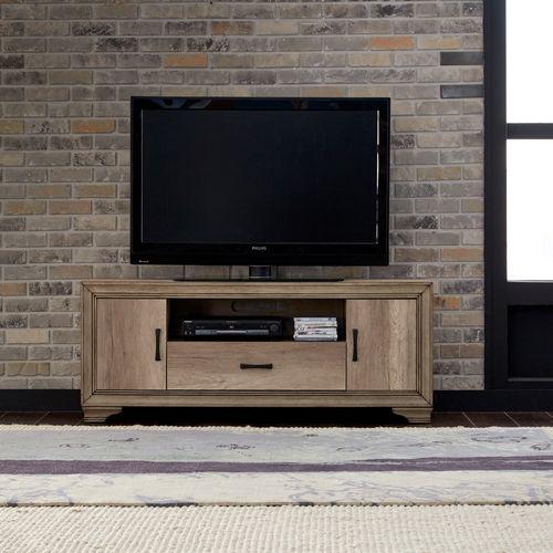 Sun Valley 60 Inch TV Console, W60 x D16 x H24, Light Brown. Picture 6