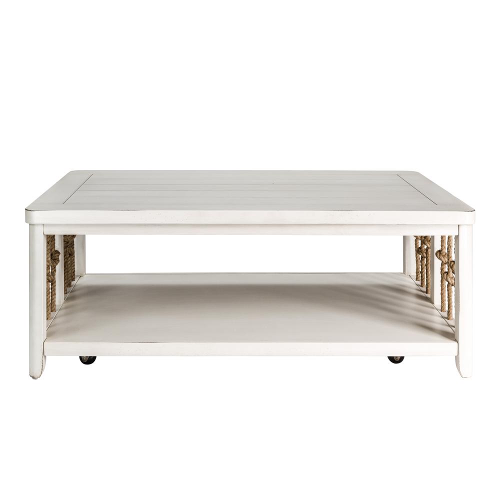 Dockside II Cocktail Table, W48 x D28 x H19, White. Picture 3