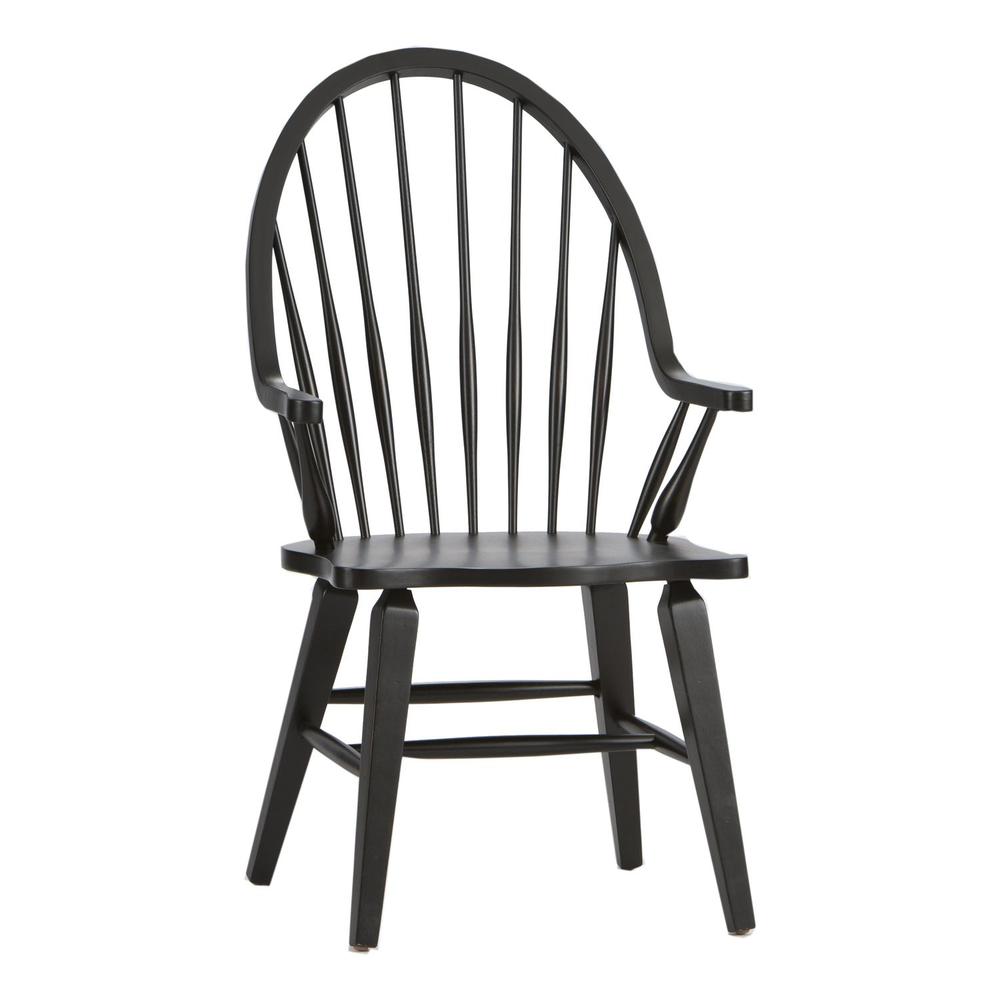 Windsor Back Arm Chair - Black 1 pcs. Picture 1