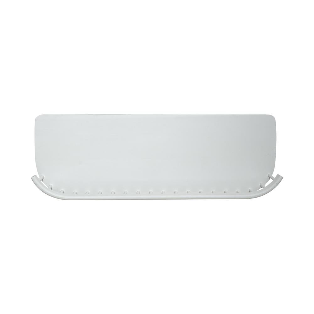 Low Back Spindle Bench Contemporary White. Picture 6