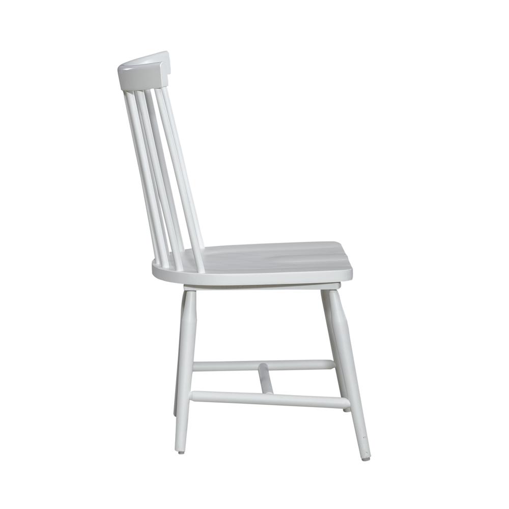 Spindle Back Side Chair (RTA) - Set of 2 Contemporary White. Picture 5