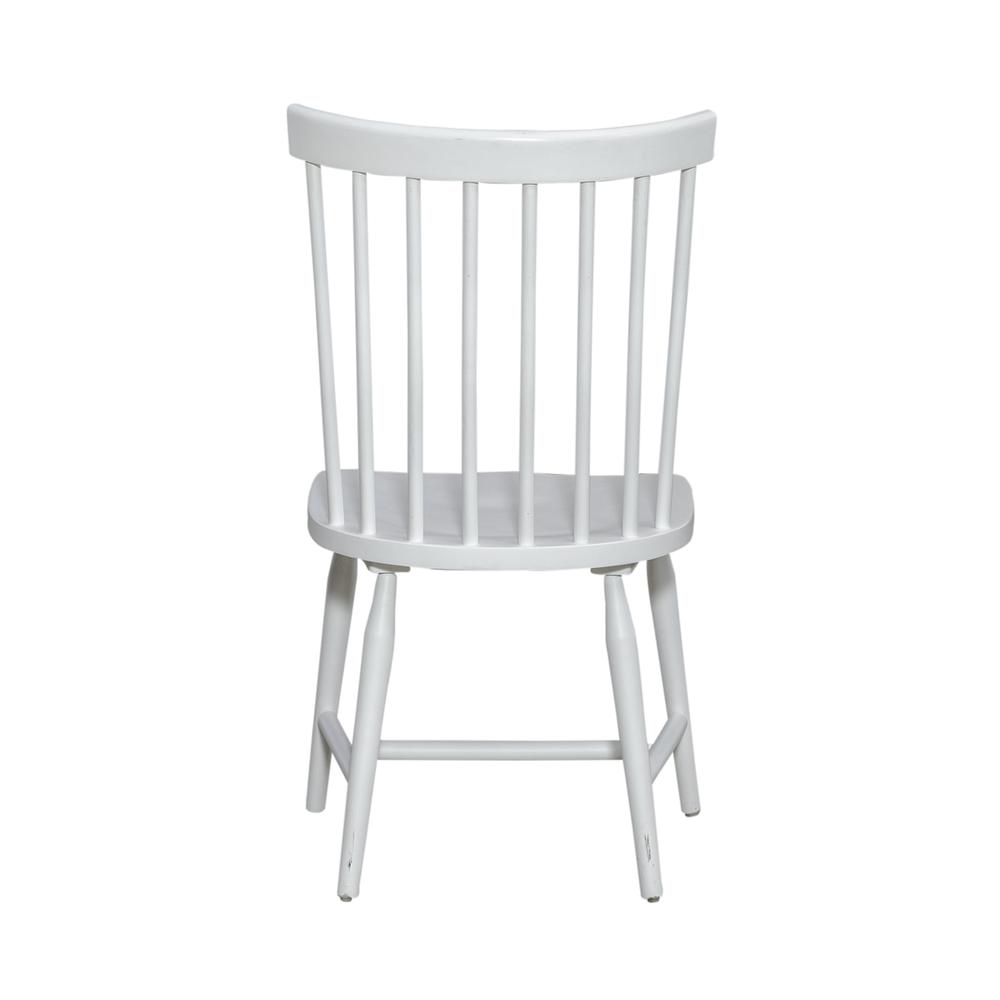 Spindle Back Side Chair (RTA) - Set of 2 Contemporary White. Picture 7