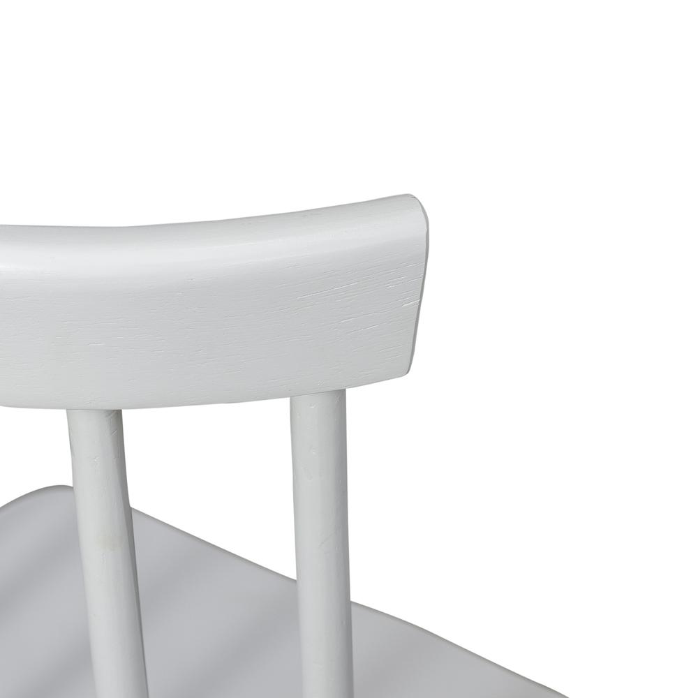 Spindle Back Side Chair (RTA) - Set of 2 Contemporary White. Picture 8