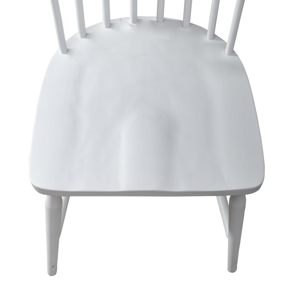 Spindle Back Side Chair (RTA) - Set of 2 Contemporary White. Picture 9