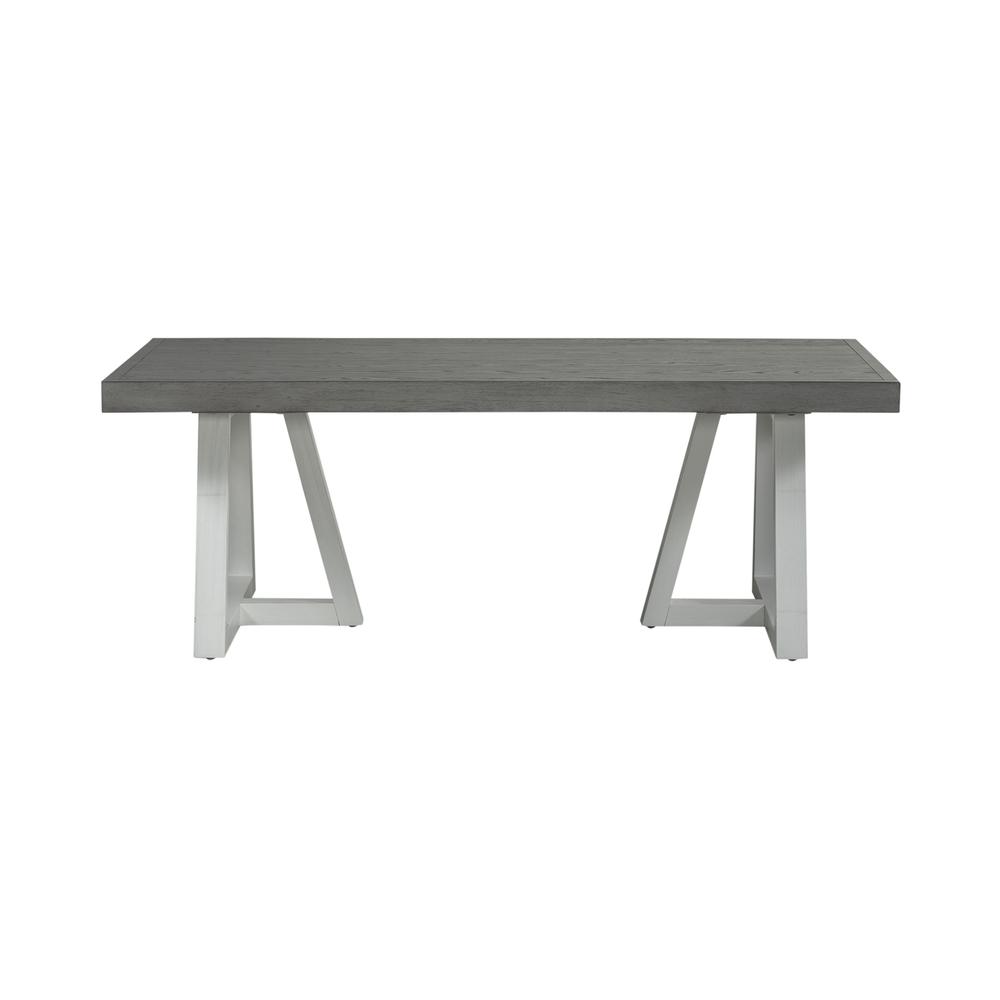 Rectangular Cocktail Table Contemporary White. Picture 3