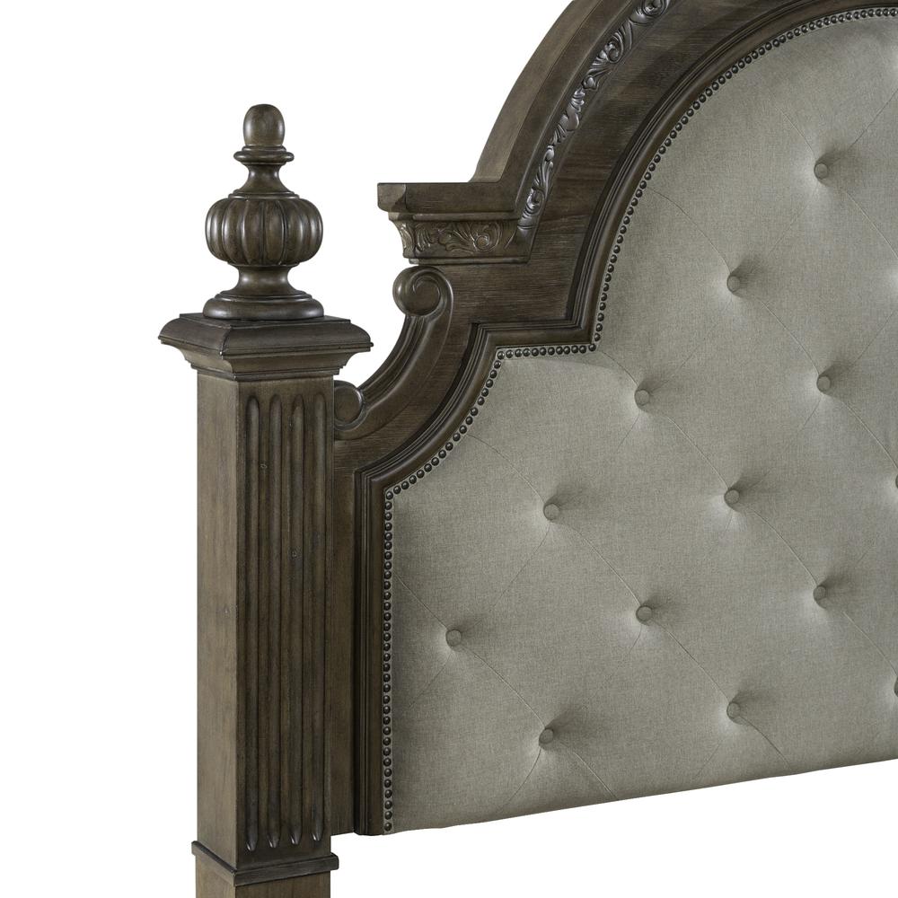 King Uph Poster Headboard Traditional Brown. Picture 7