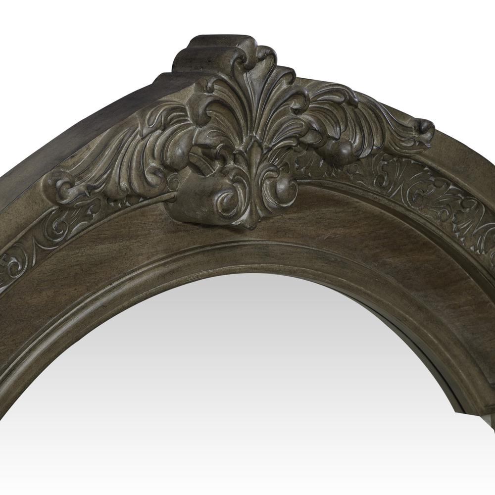 Arched Mirror Traditional Brown. Picture 7