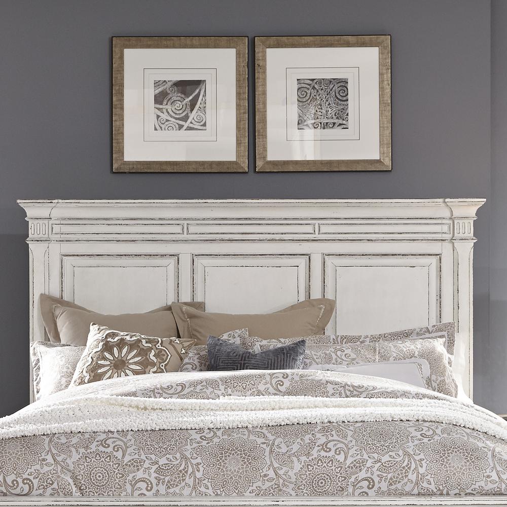 Road Abbey Park, King Panel Headboard, Antique White. Picture 2