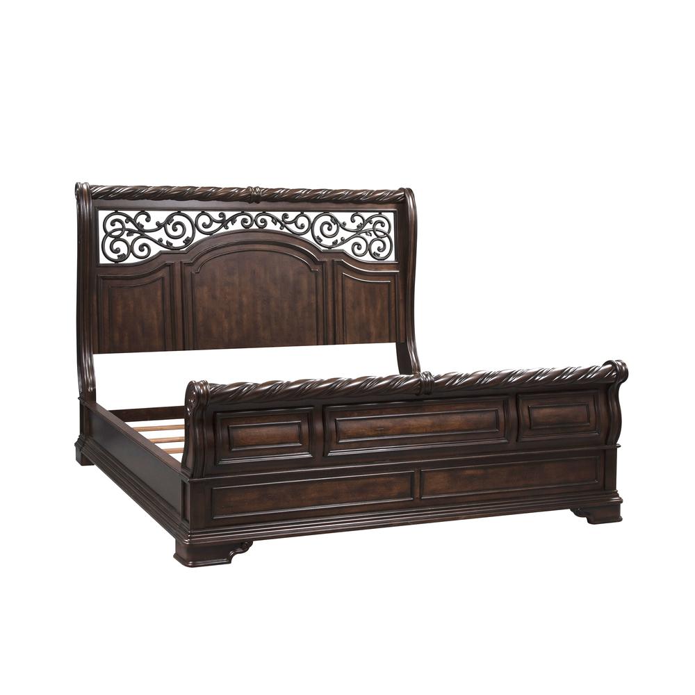 King Sleigh Bed. Picture 1