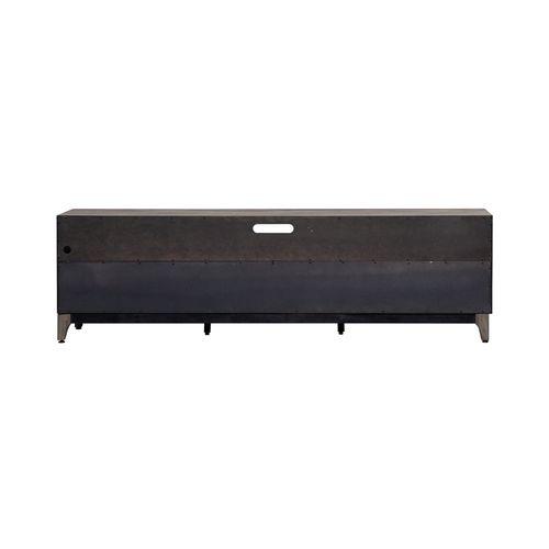 Contemporary TV Console in Driftwood Gray Finish. Picture 4