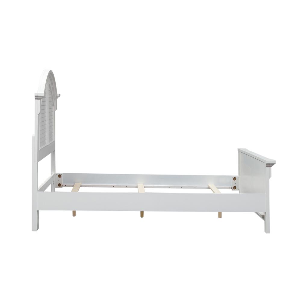 King Panel Bed (607-BR-KPB), Oyster White Finish. Picture 6