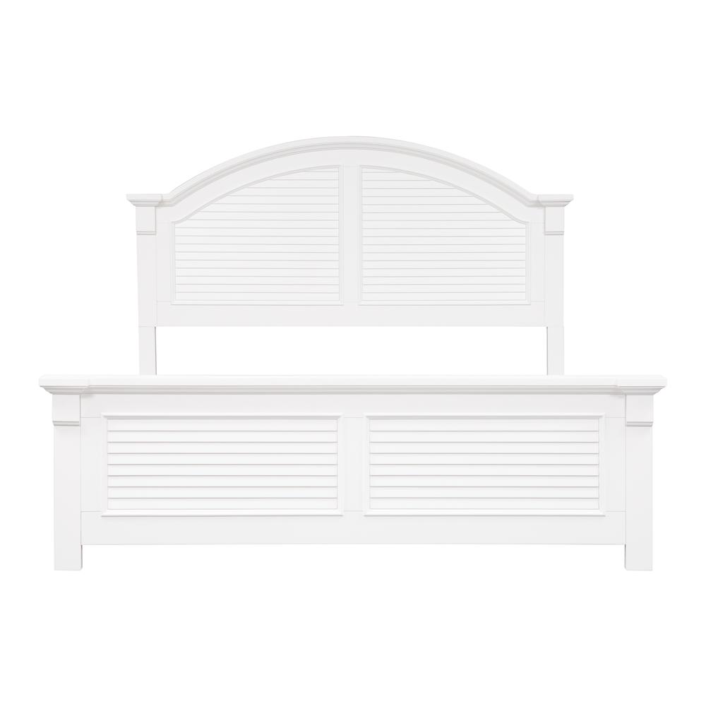 King Panel Bed (607-BR-KPB), Oyster White Finish. Picture 2