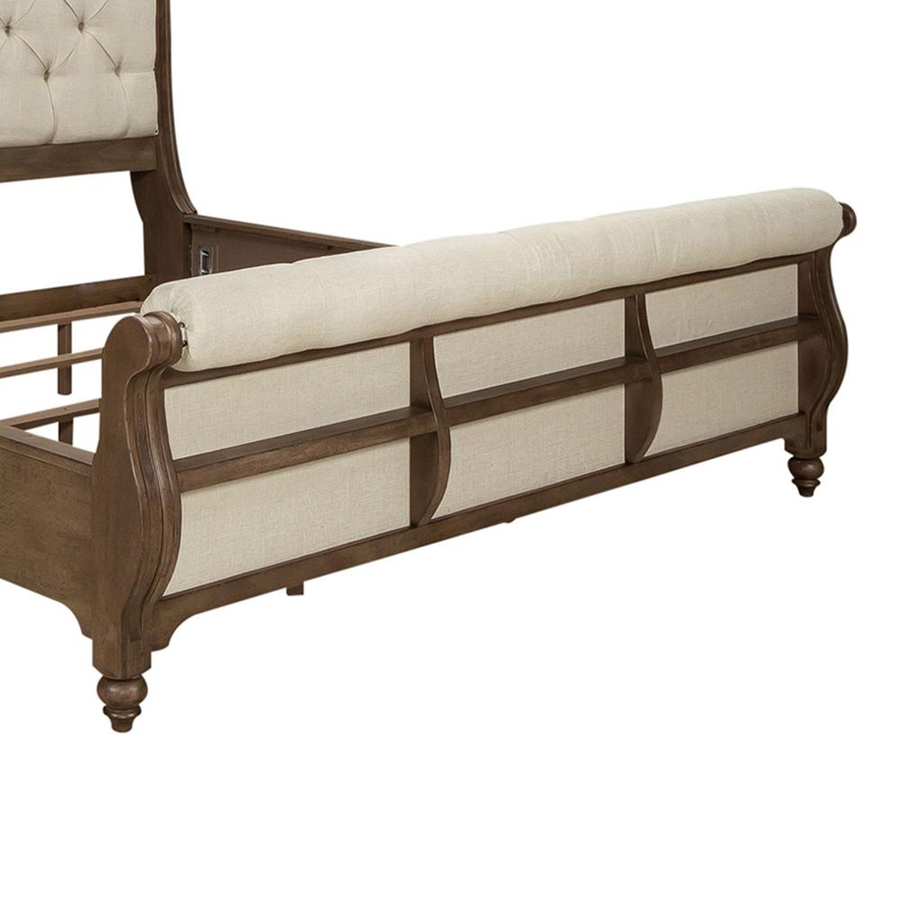 Americana Farmhouse King Sleigh Bed. Picture 4