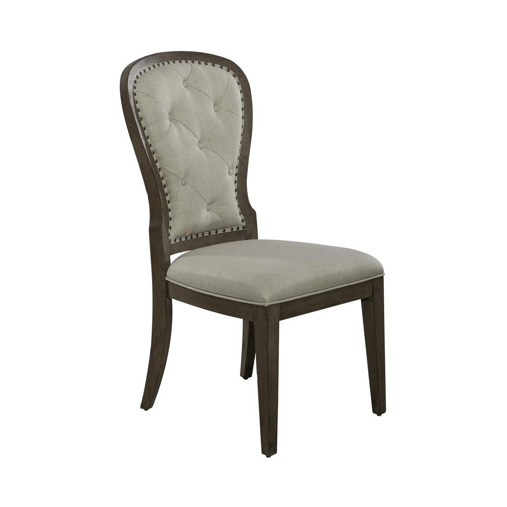 Uph Tufted Back Side Chair - Set of 2 Traditional Multi. Picture 3