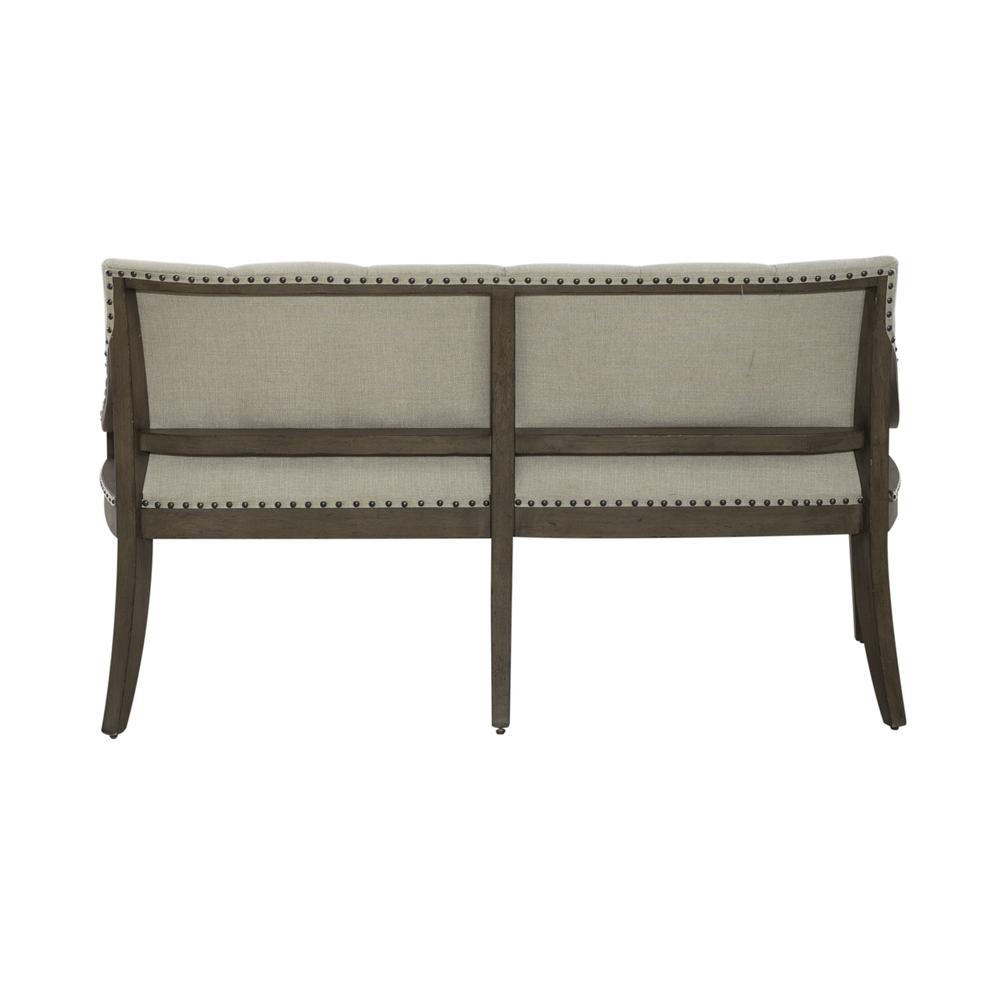 Upholstered Shelter Dining Bench. Picture 5