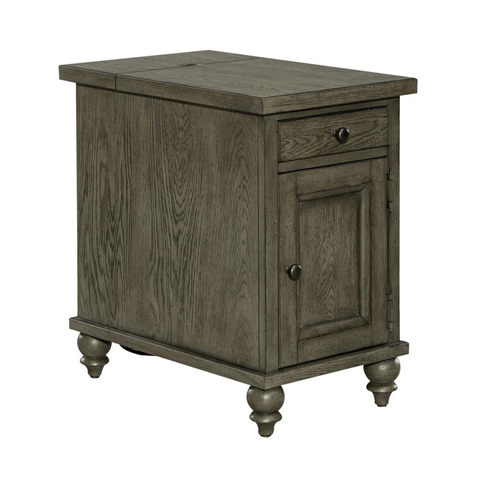 Liberty Furniture Americana Farmhouse Chair Side Table - Dusty Taupe. Picture 1
