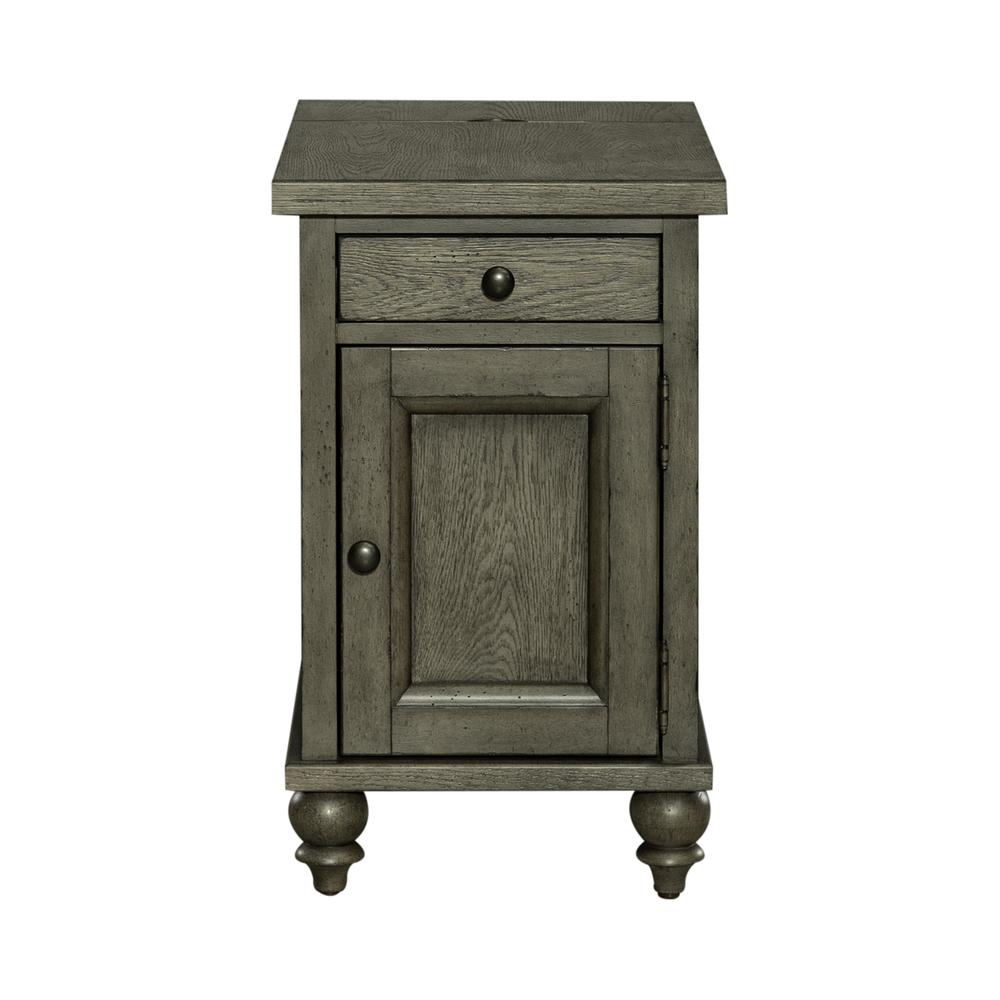 Liberty Furniture Americana Farmhouse Chair Side Table - Dusty Taupe. Picture 4