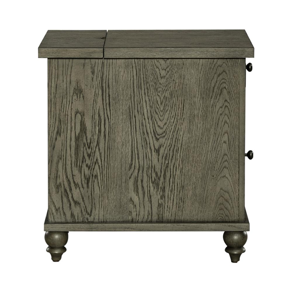 Liberty Furniture Americana Farmhouse Chair Side Table - Dusty Taupe. Picture 5