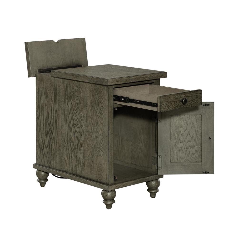 Liberty Furniture Americana Farmhouse Chair Side Table - Dusty Taupe. Picture 8