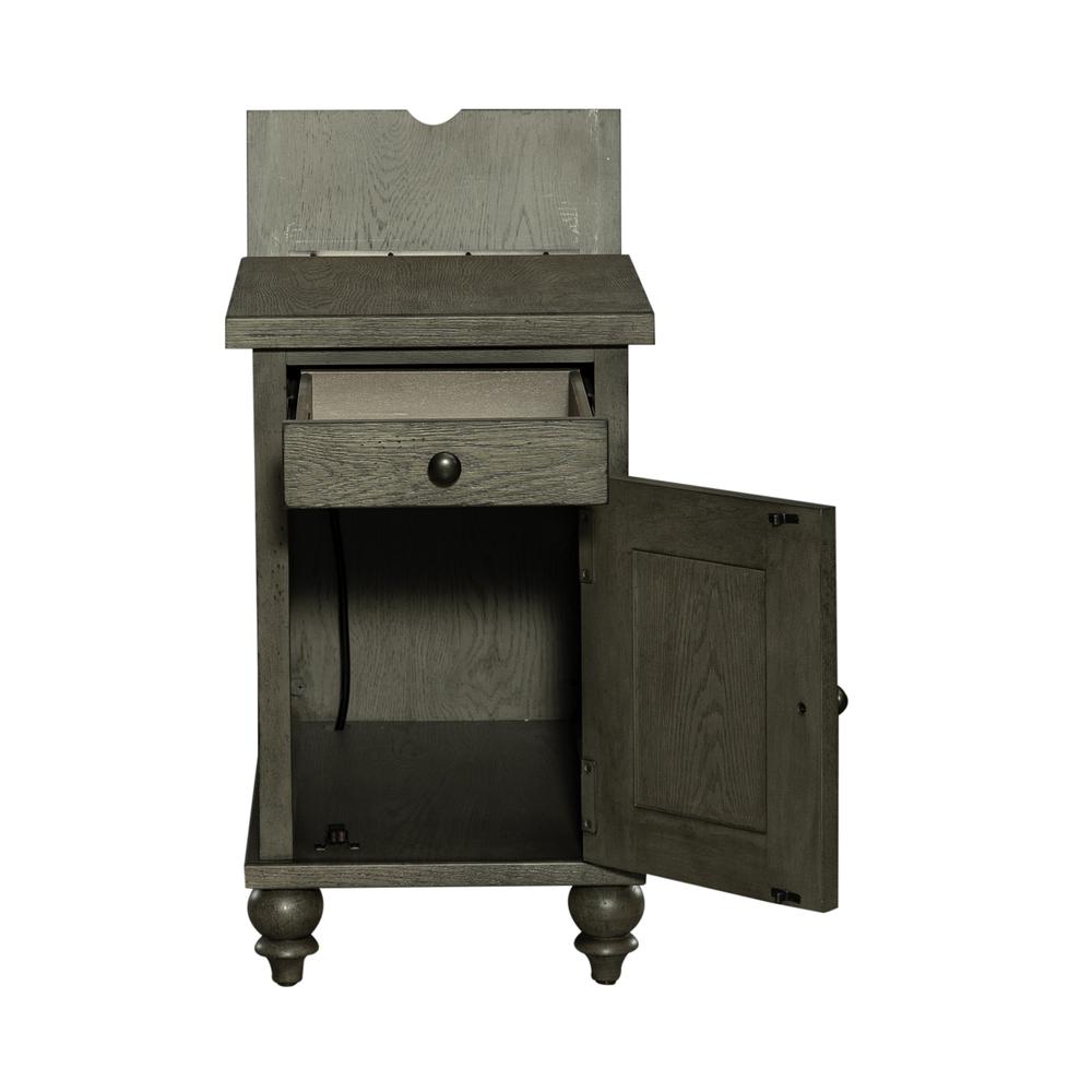 Liberty Furniture Americana Farmhouse Chair Side Table - Dusty Taupe. Picture 9