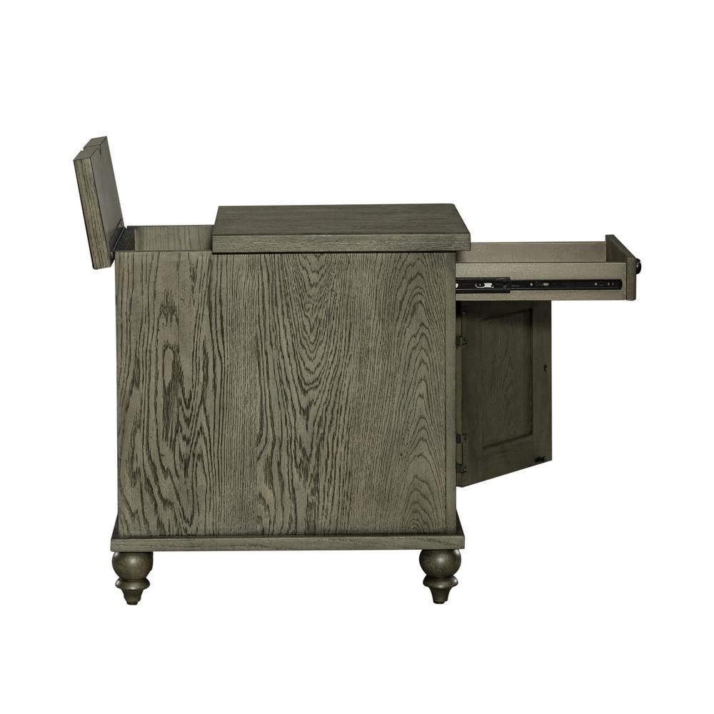 Liberty Furniture Americana Farmhouse Chair Side Table - Dusty Taupe. Picture 10