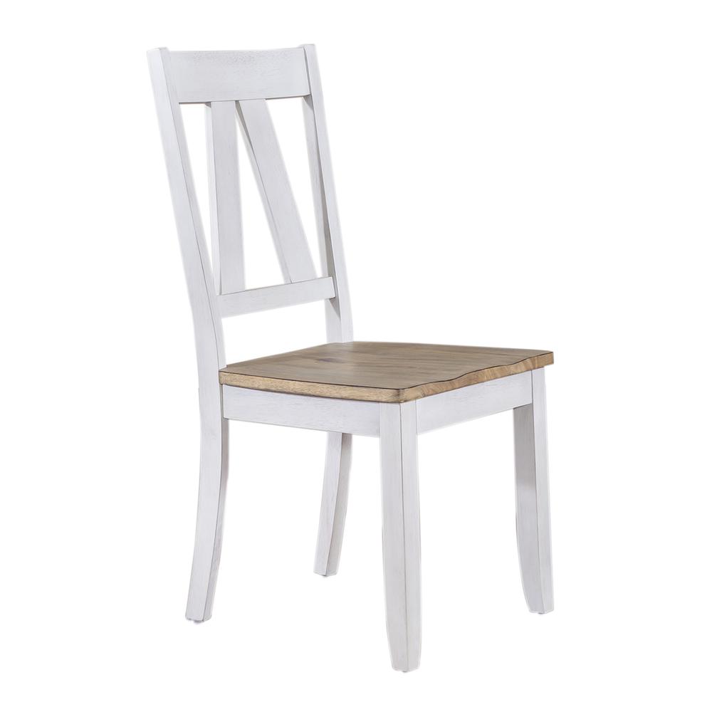 Splat Back Side Chair (RTA) - Set of 2 Farmhouse White. Picture 5