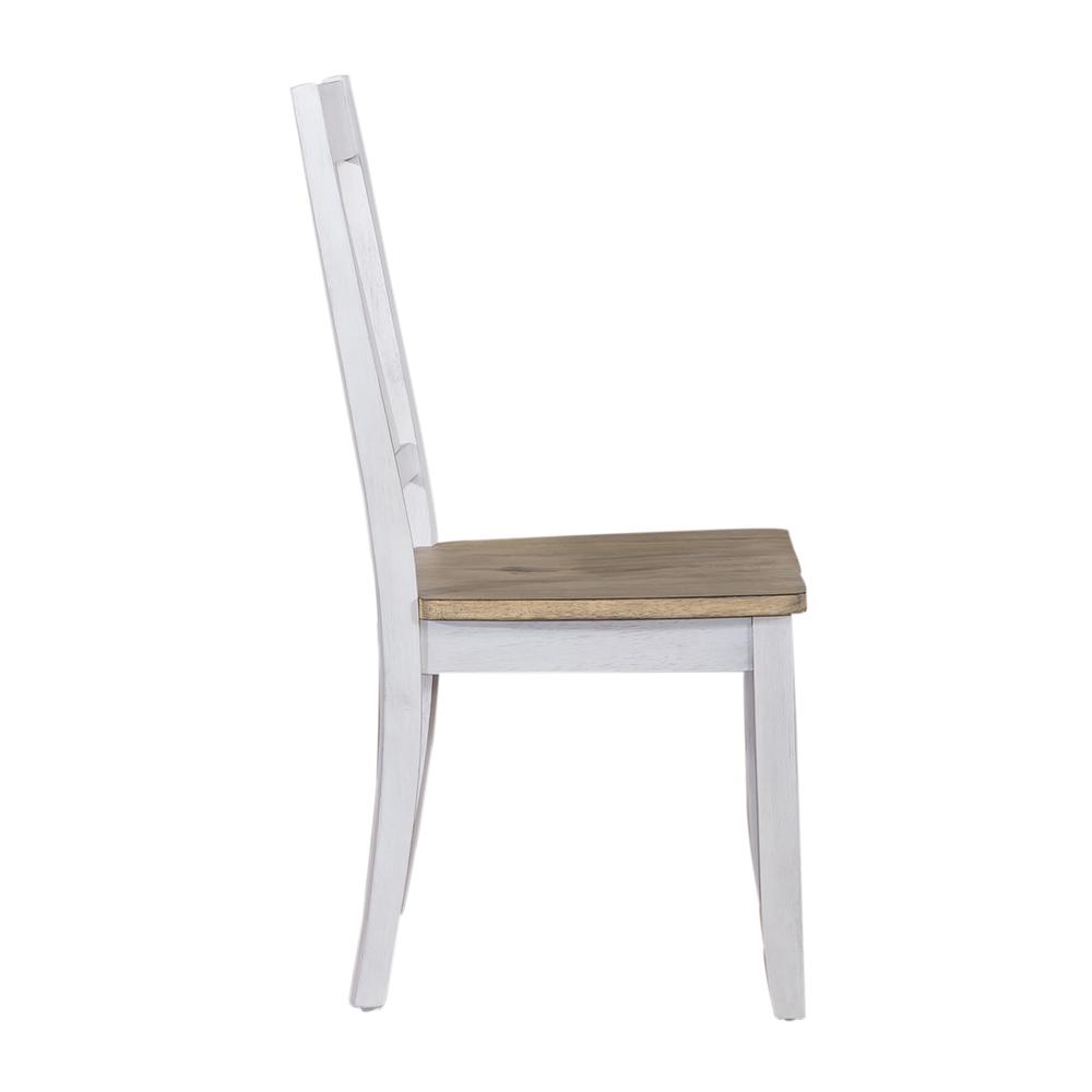 Splat Back Side Chair (RTA) - Set of 2 Farmhouse White. Picture 2