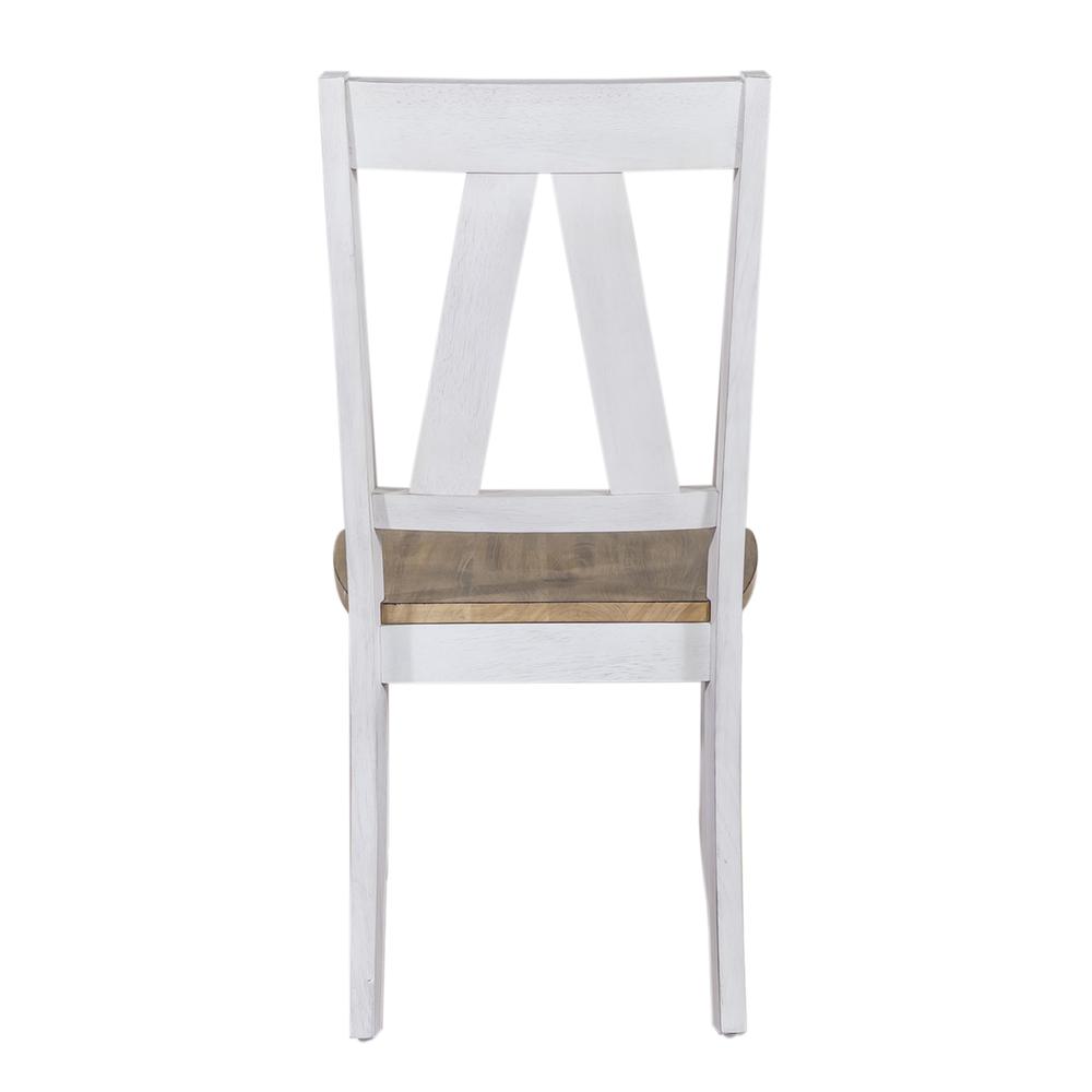 Splat Back Side Chair (RTA) - Set of 2 Farmhouse White. Picture 3