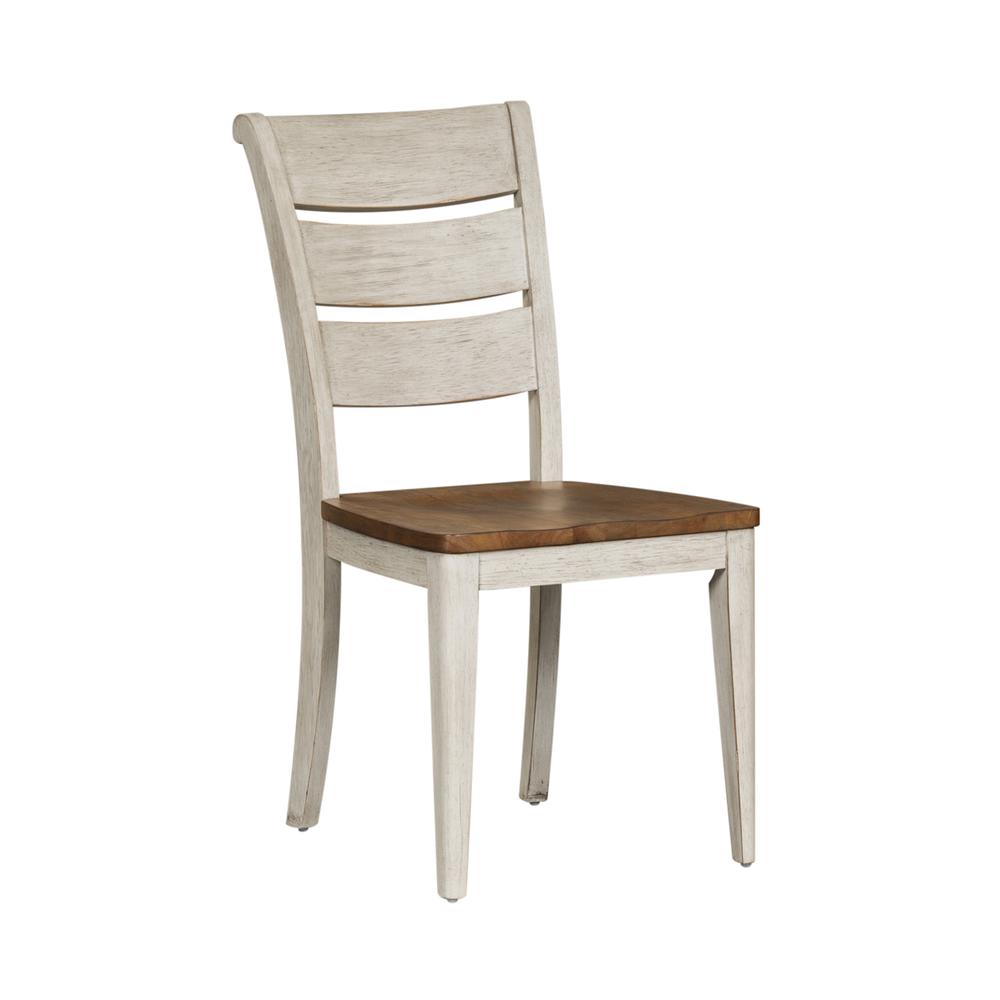Ladder Back Side Chair (RTA)-Set of 2. Picture 2