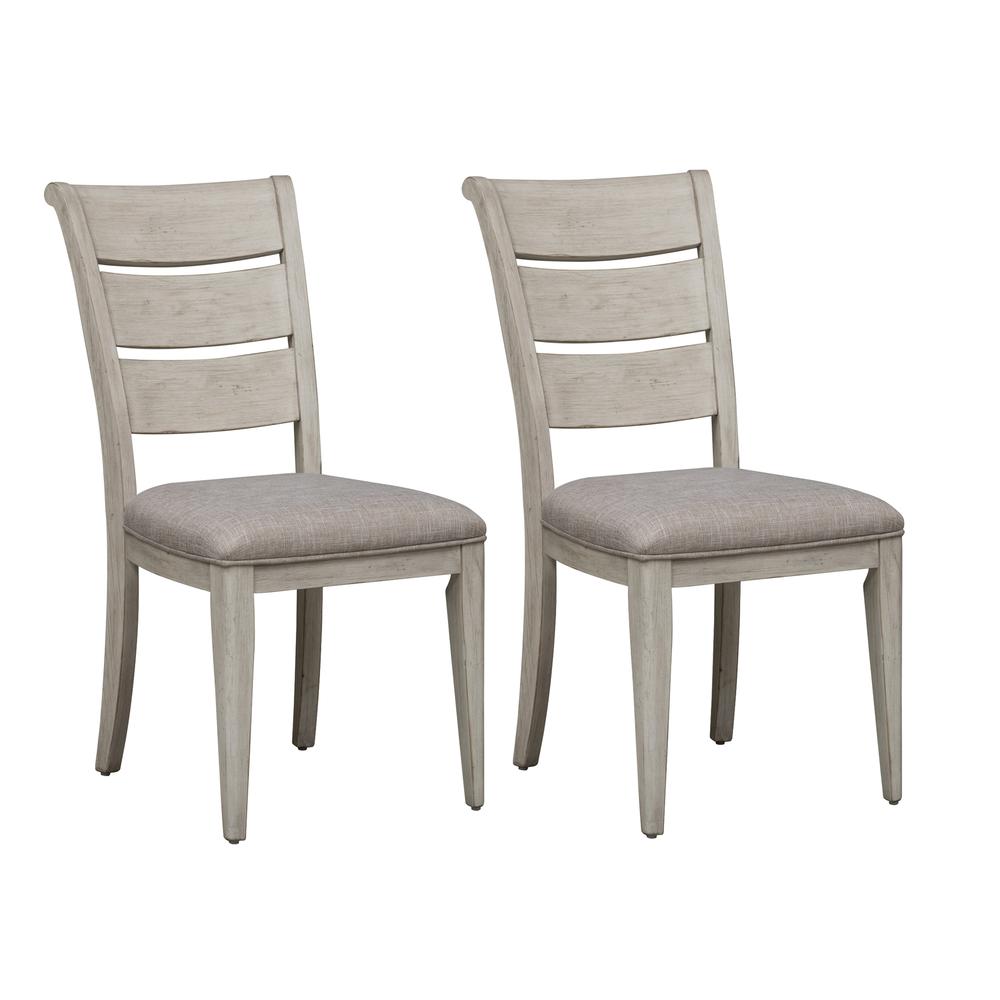Ladder Back Upholstered Side Chair (RTA)-Set of 2. Picture 1