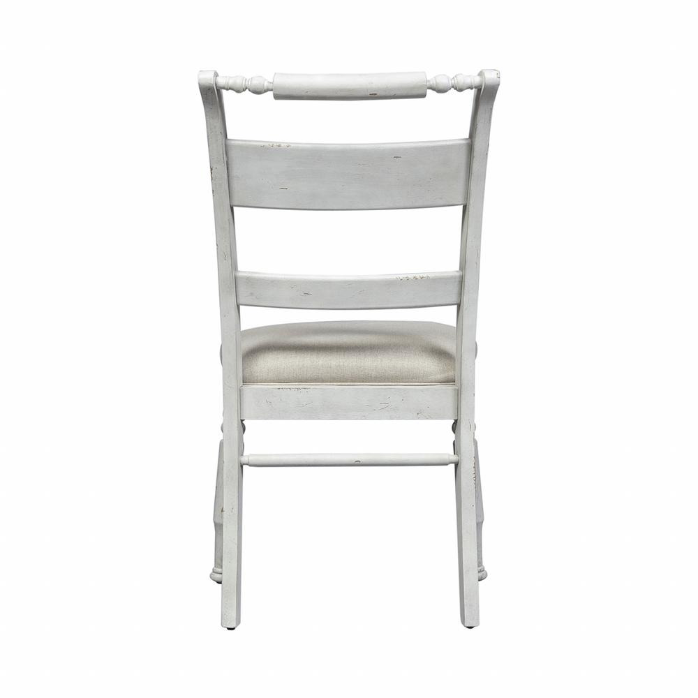 Slat Back Side Chair (RTA)-Set of 2 Traditional White. Picture 5