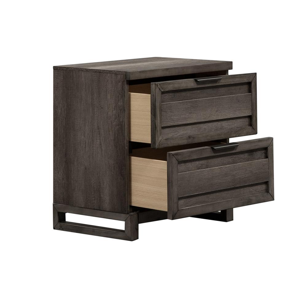 Tanners Creek Night Stand, Grey. Picture 7