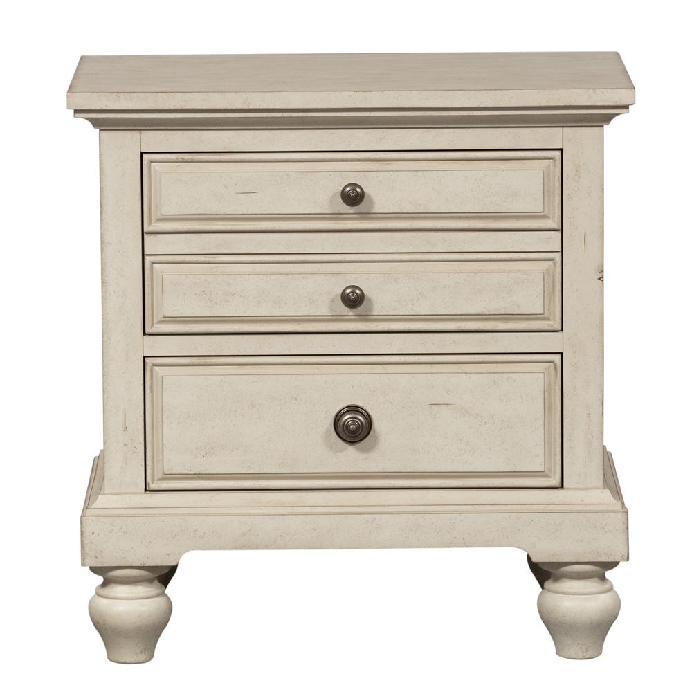 Night Stand, Antique White finish. Picture 2